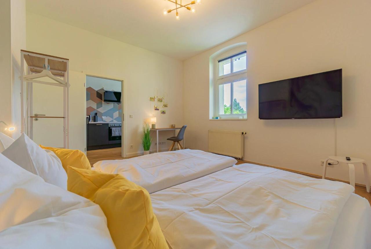 קוטבוס Modernes Apartment - Zentral, Ruhig, Wlan, Netflix, Kueche, Schreibtisch, Parkplatz, Waschtrockner מראה חיצוני תמונה